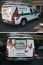 Cascade Pest Control's new trucks