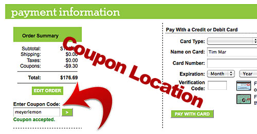 Coupon Code Location for Returning Users